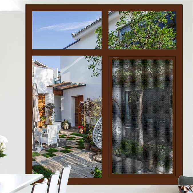 Window with Grill Design and Mosquito Net