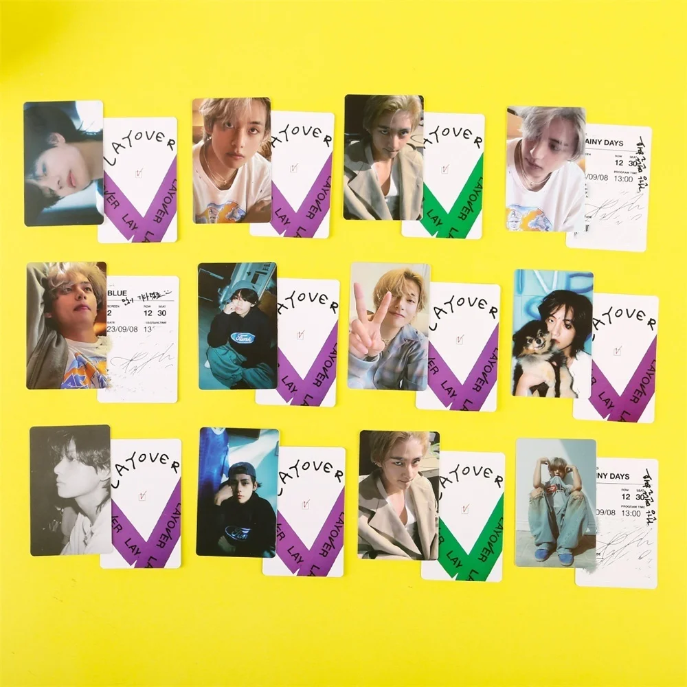 Kpop Boy Group Jin SUGA Single Solo Cards Double Side Printing