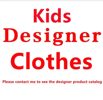 Factory direct sales Autumn Winter kids designer inspired clothes coats Name Brand clothing set for kids Luxury girls Dresses