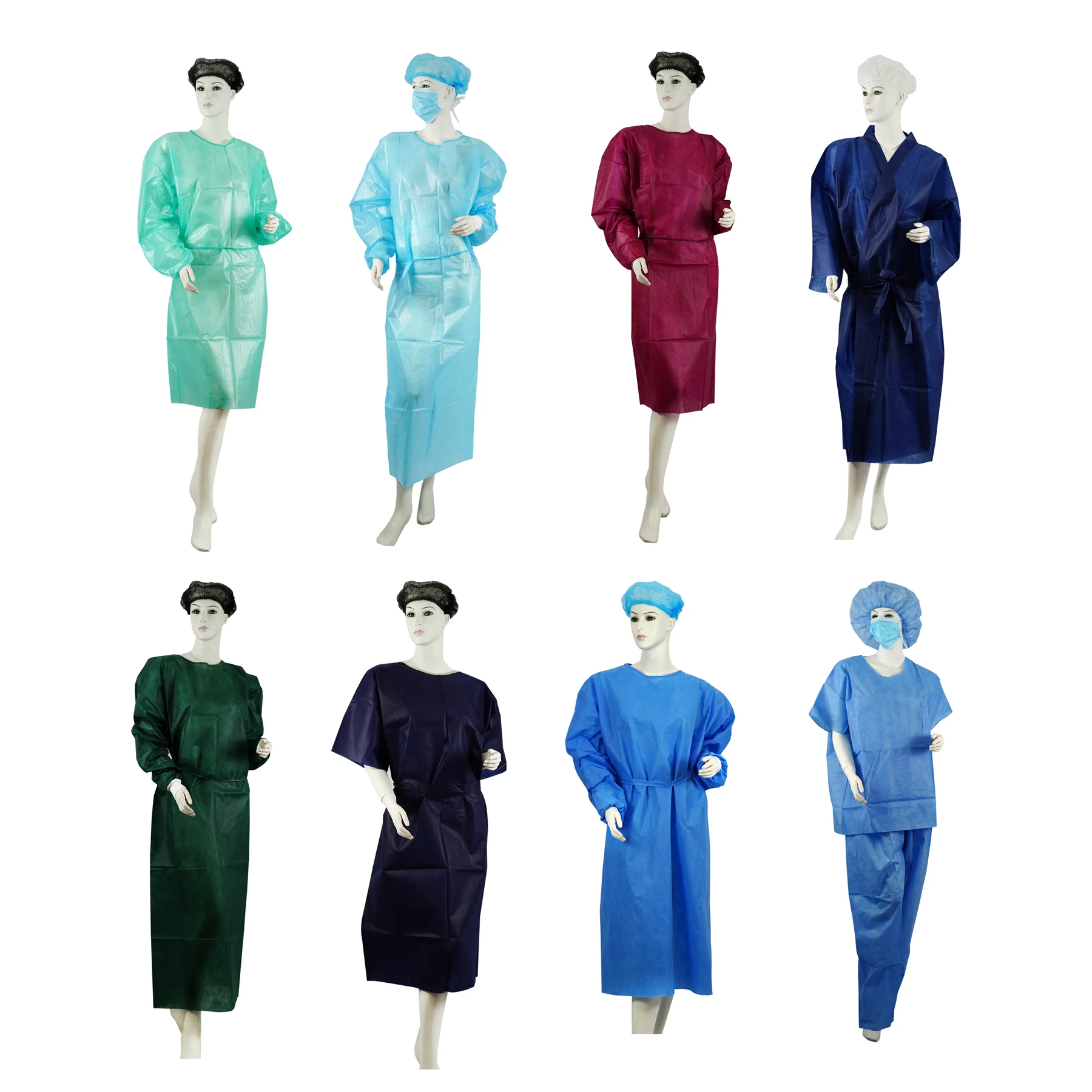 Surgical Gown Isolation Gowns Adult Ce Two Pieces Set Women Clothing