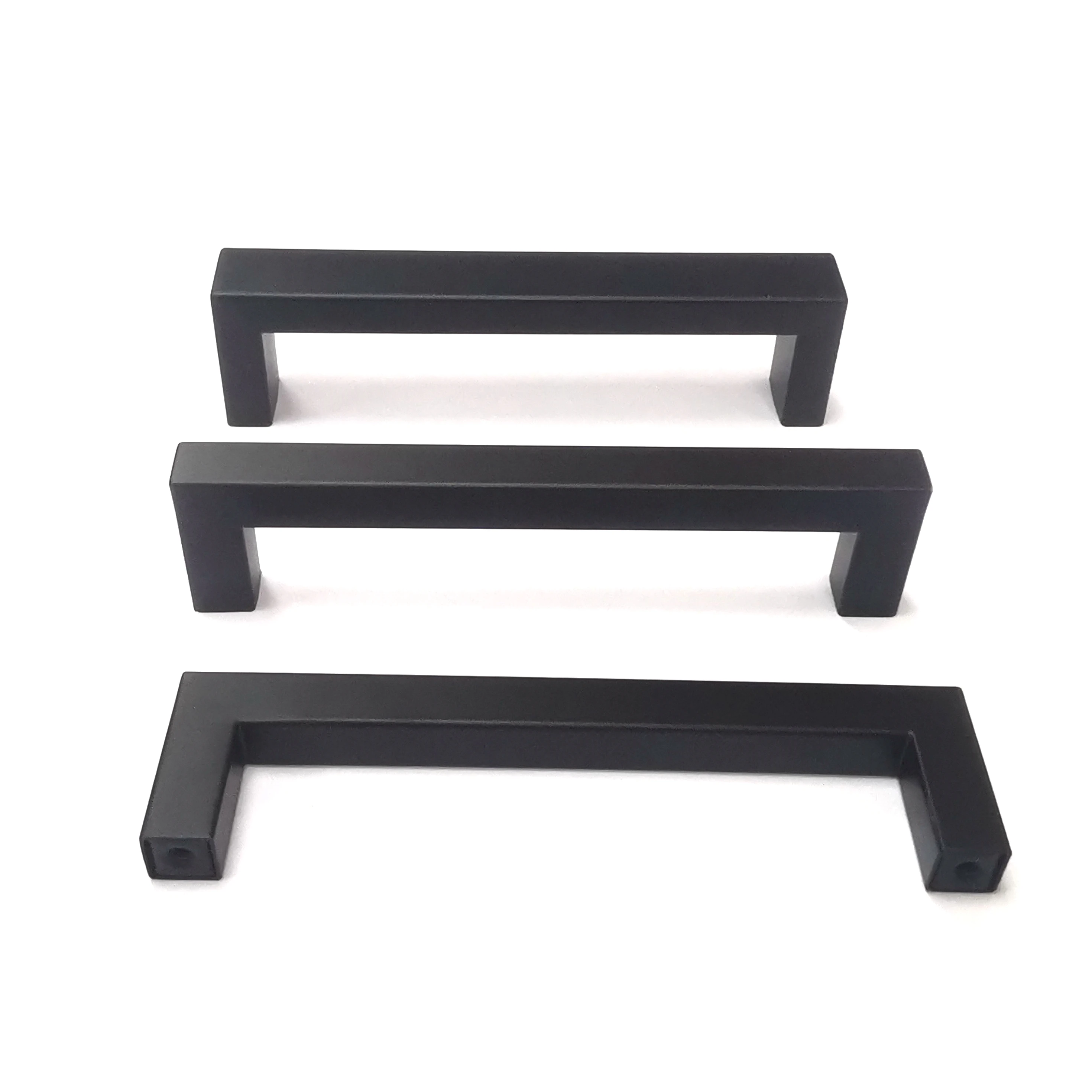 Pulls Matte Black Handles Square Drawer Pulls Steel