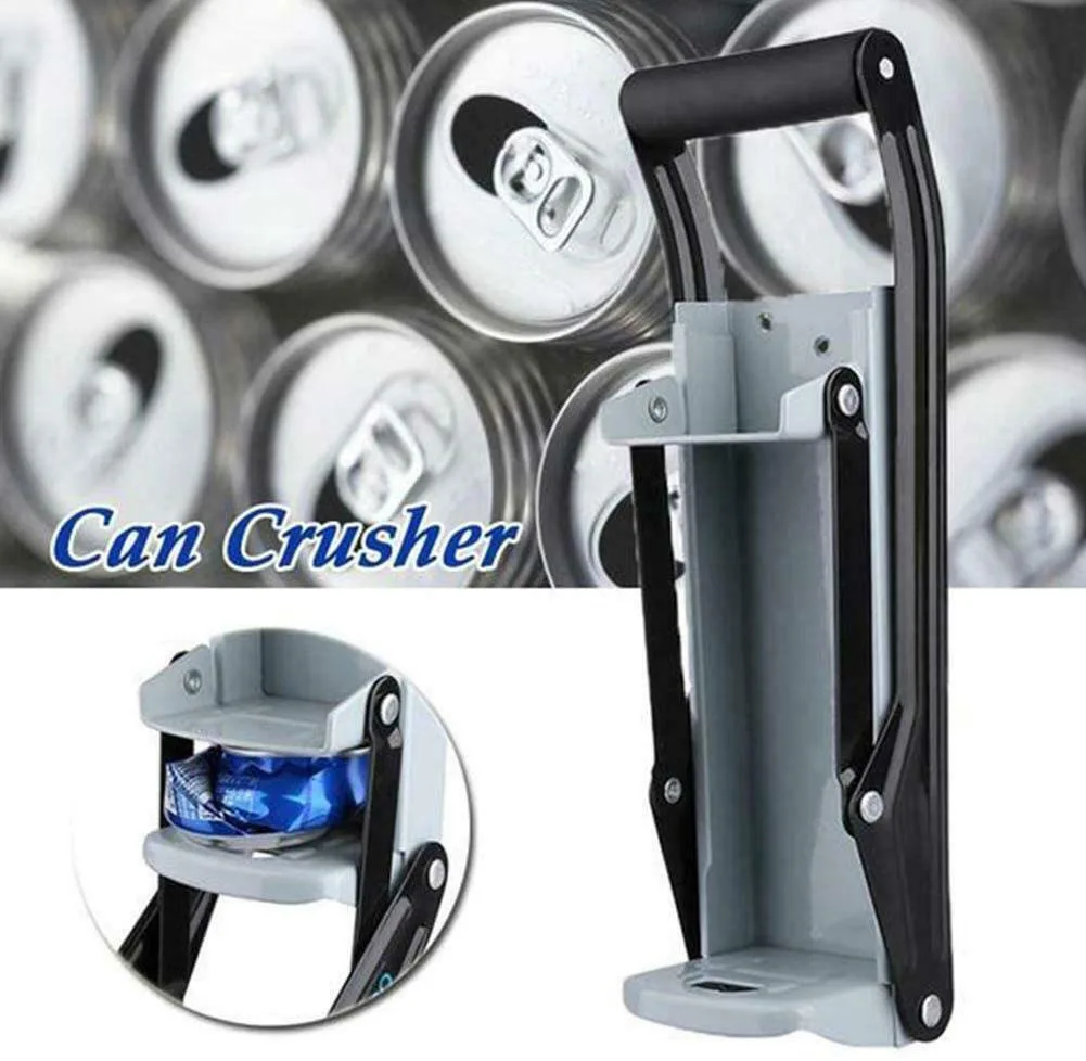 1PC Can Press Crusher Recovery Tool Wall-mounted Beer Can Opener