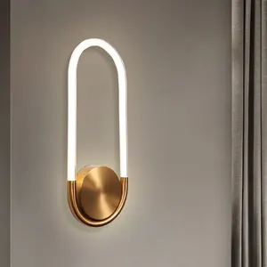 Modern Luxury Hotel Decorative Indoor Acrylic Silicone LED Wall Lamp