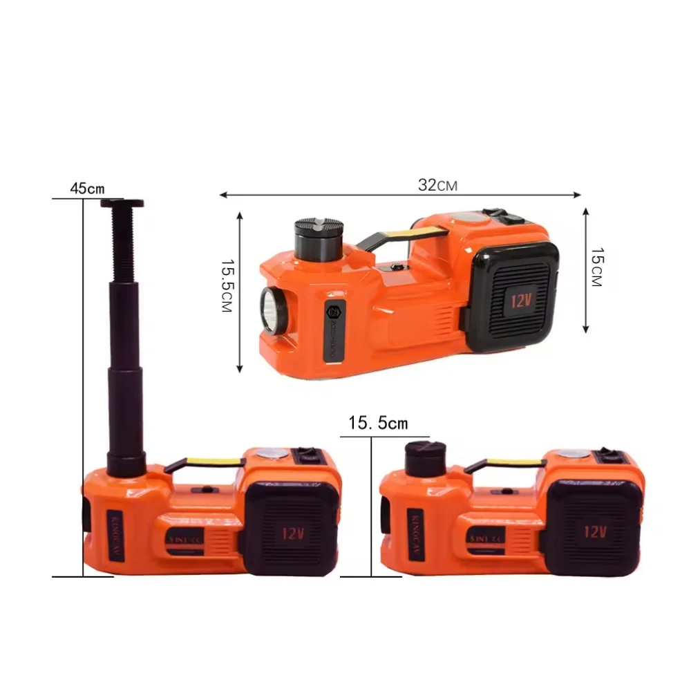 Multifunctional 3 in 1 Portable Electric 12V Hydraulic Car Engine Jack 5 Ton Electric Wrench Car Jack