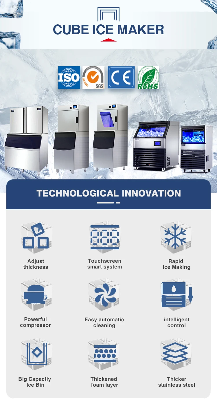 High Productivity Commercial Ice Maker Cube Machine Ice Maker Machine