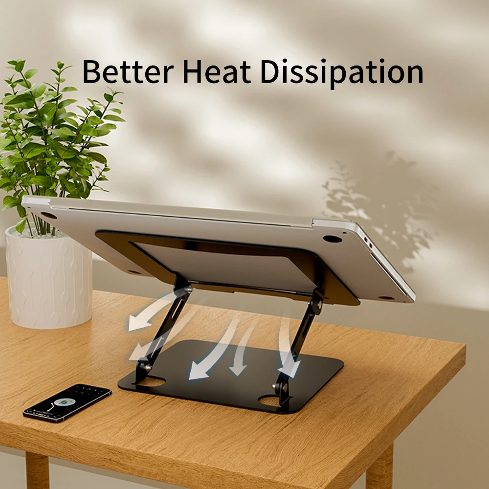 Multiangle Laptop Stand With Heatvent Adjustable Notebook Stand For