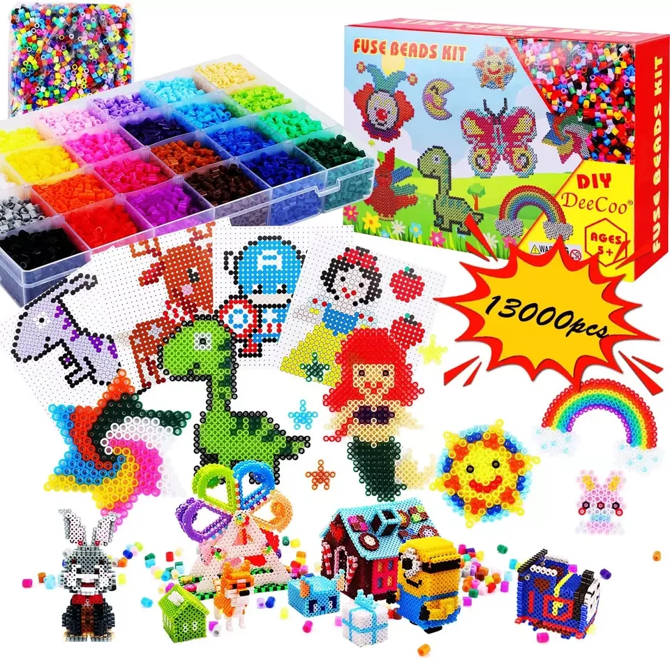 13000pcs Hama Beads 24 Colors Perler Beads Set Of 2.5mm 5mm Ironing ...