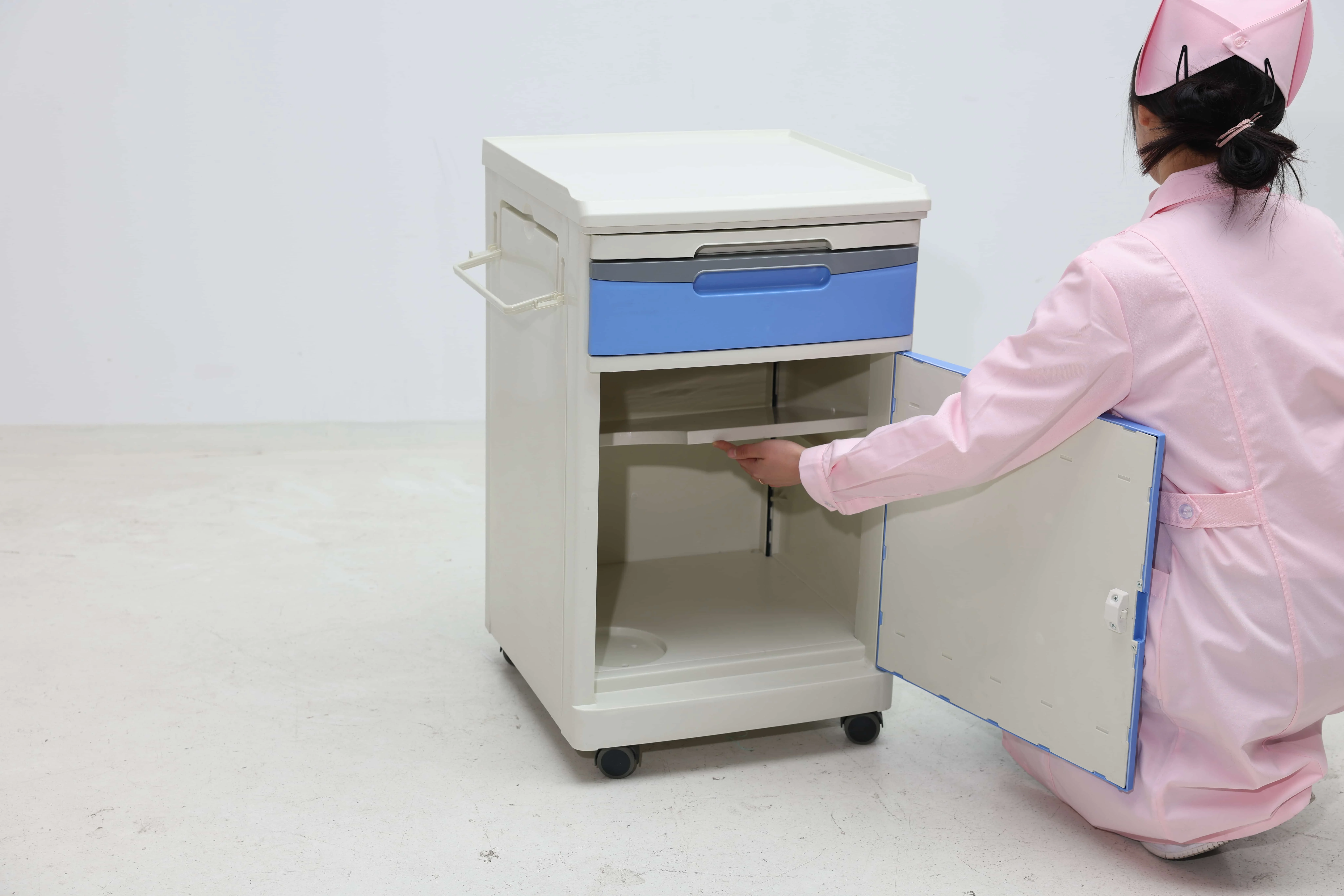 Modern ABS Thermal Retention Patient Cabinet with Insulated Thermos Zone & Hydration Support for Hospital School Dining Use 3