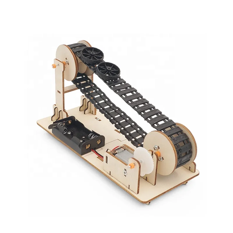 STEM Student Learning DIY Conveyor Belt Physical Science Kits Educational Toy