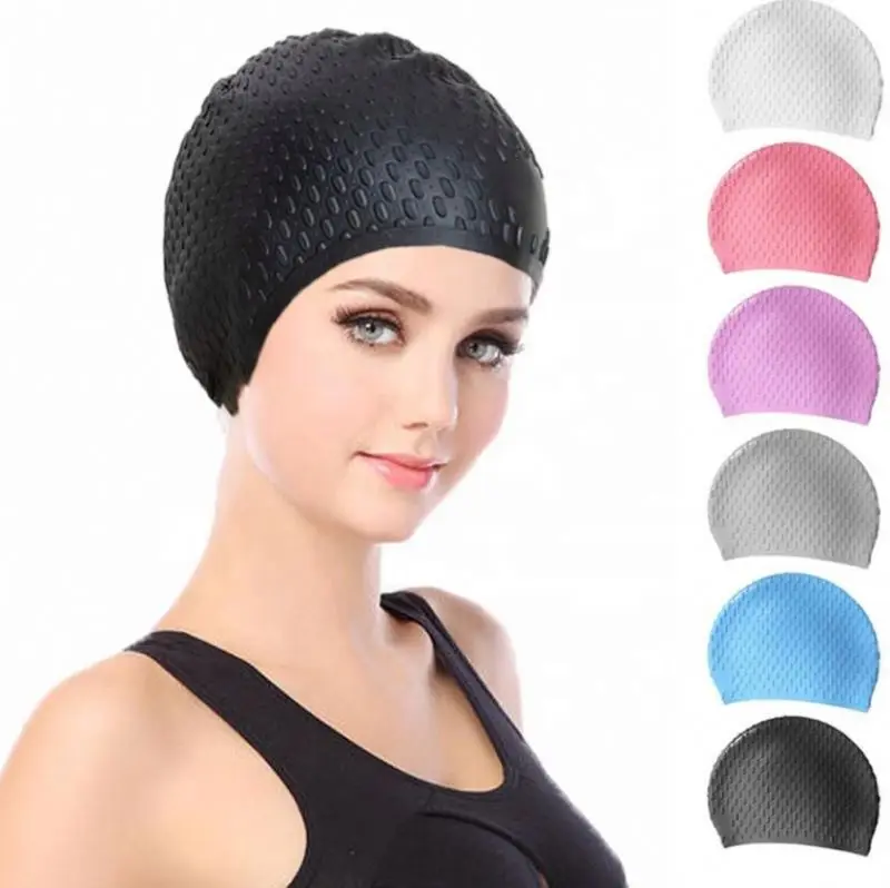 Novelty Swimming Cap 4cp Swim Silicone 