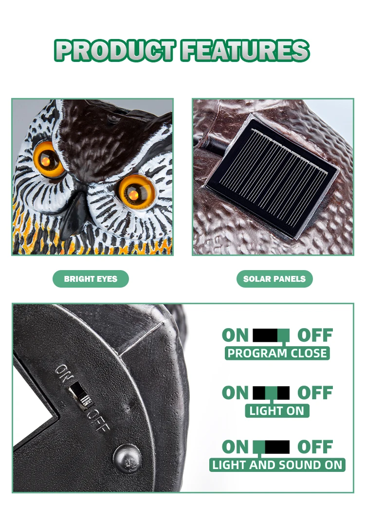 Ningbo Ecofriendly Plastic Motion Sensor Bird Dog Cat Bird Scare Buy