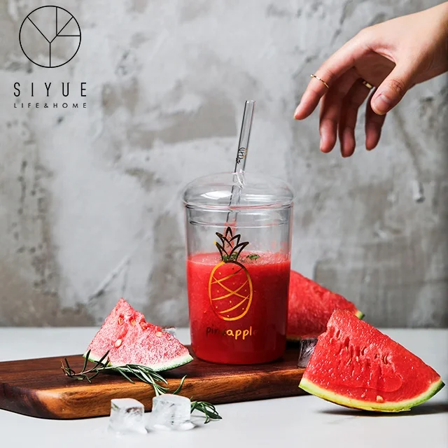 Уникальная стеклянная чашка для мороженого разные стили глубокий Многофункциональный стакан холодного питья