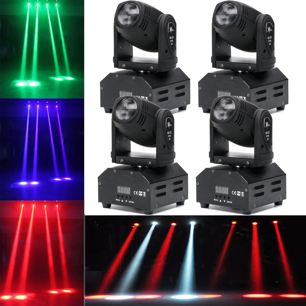 U`king Mini LED RGBW - Versatile 10W Stage Light DMX512