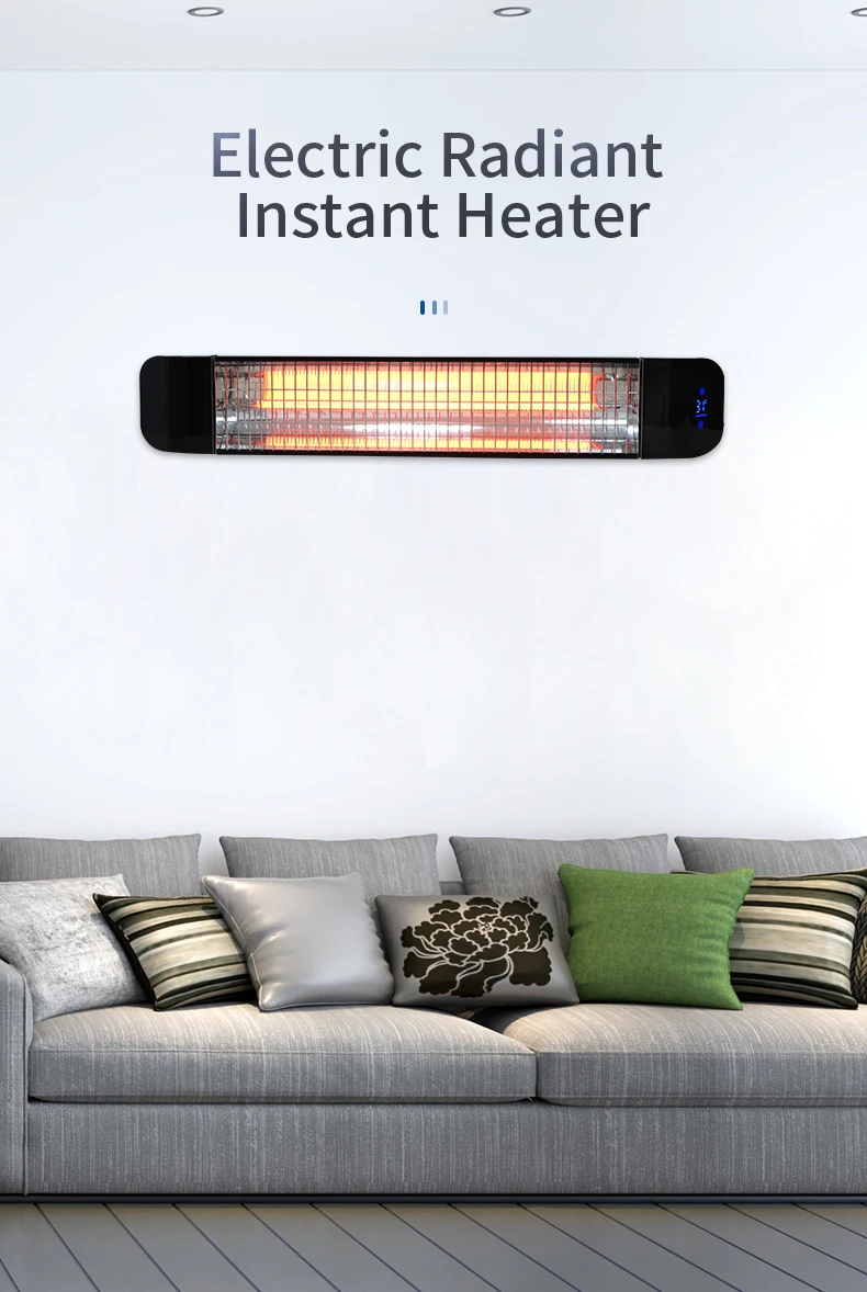 Mounted Ceiling Heater, Wall, 2000 W, Metal - detail 4