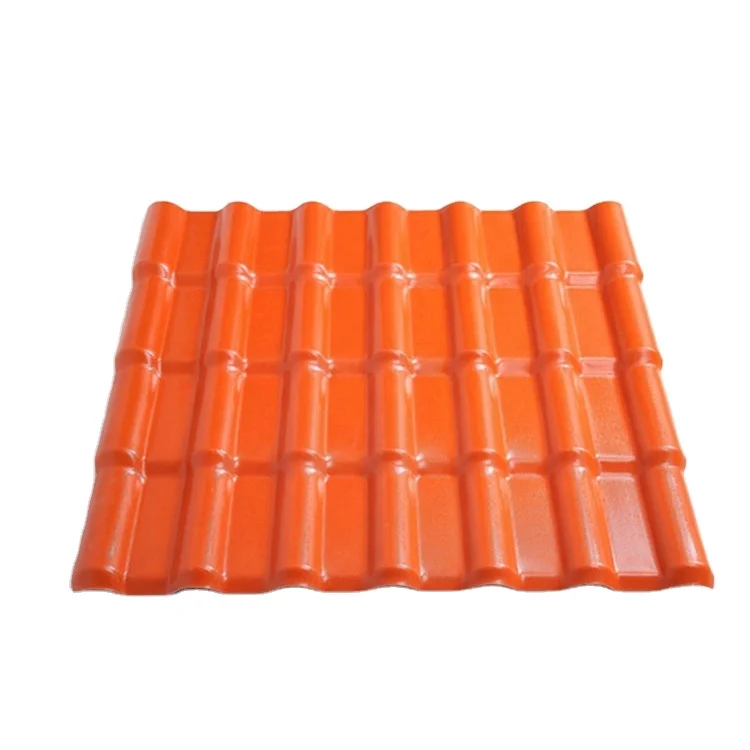 Zhongxingcheng 1050 mm pvc kunststoff spanisch stil synthetische harz  bambus dachziegel