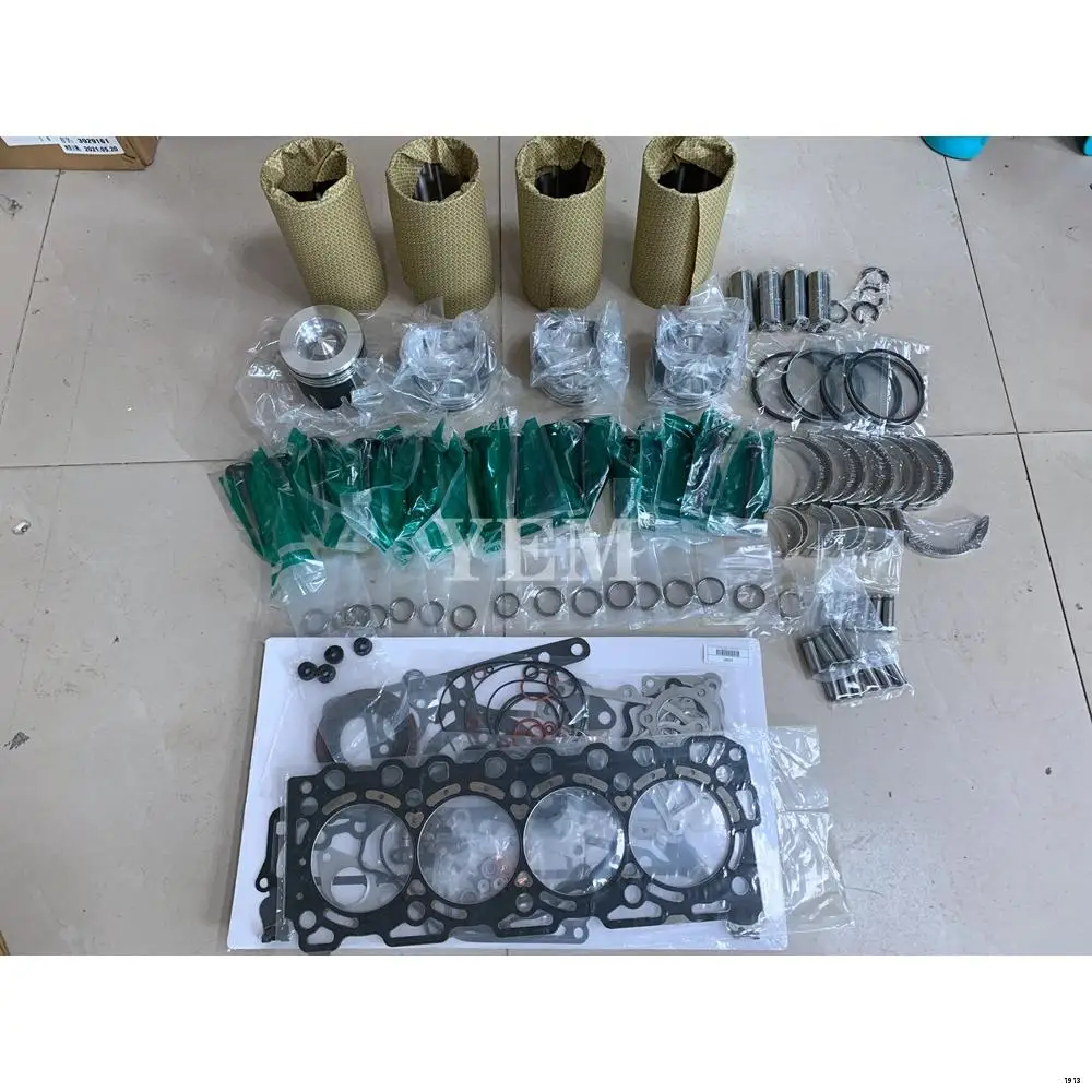 V3307 Overhaul Kit With Bearings Piston Rings Engine Valve Full Gasket Set Liner Kit for Kubota