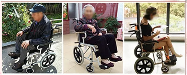 Wholesale Price for Manual Wheelchairs Light Weight Wheelchair Carton Folding Convenient Aluminum Alloy Body Health Care 12 KG