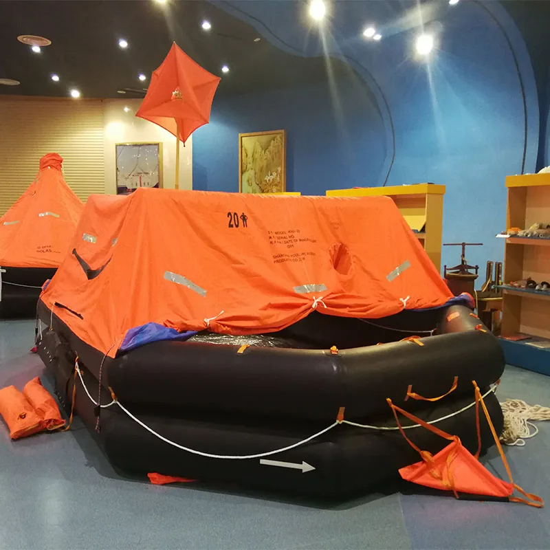 20 Persons SOLAS Approved a Pack Throw Over Board Inflatable Life Raft for Sale