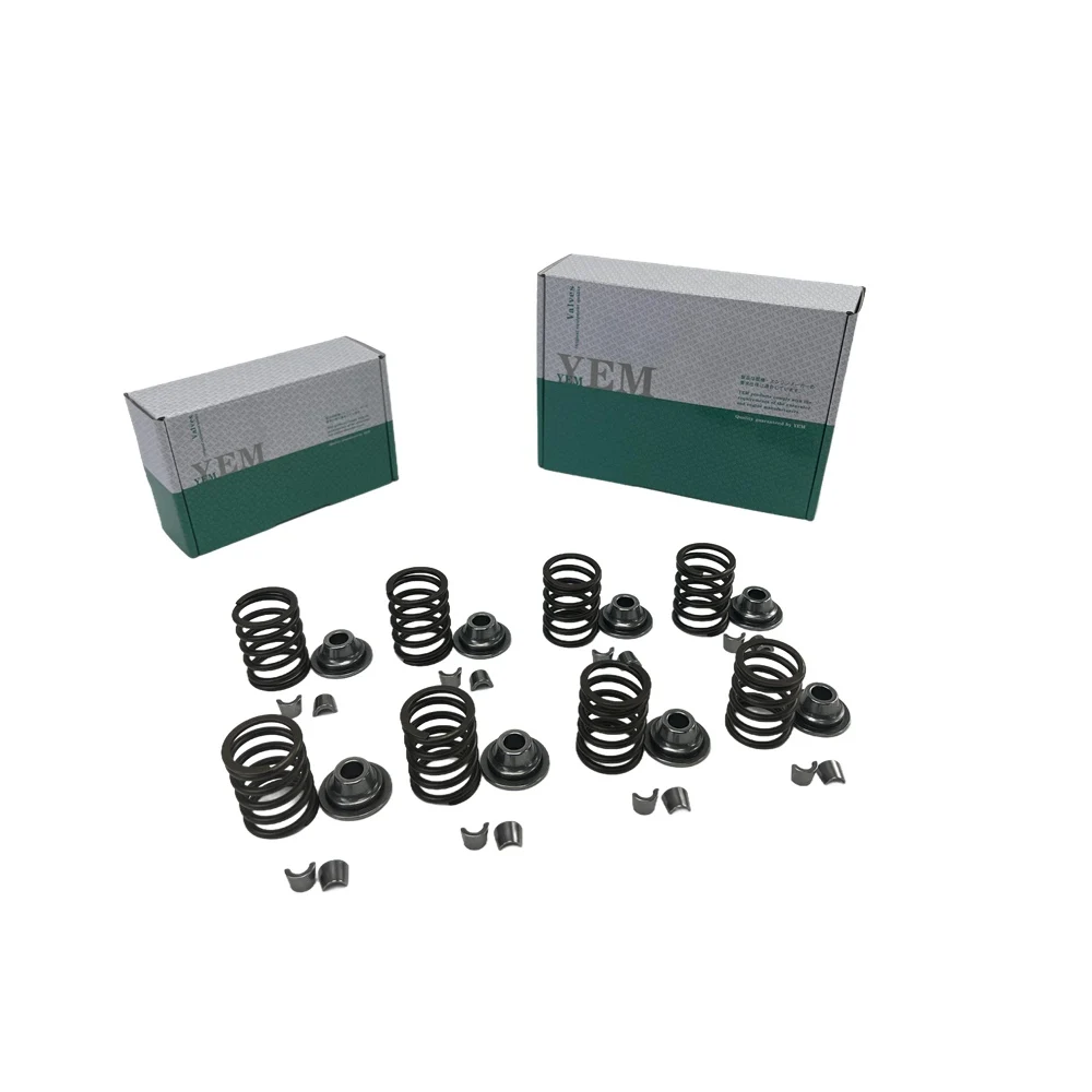 Excavator Accessories 4BB1 Valve Spring Kit Spring Seat & Retainer for Isuzu Engine Parts China Manufacturer