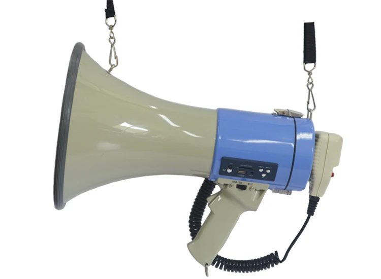 带警笛的扩音器制造商50w扩音器可充电扩音器扬声器