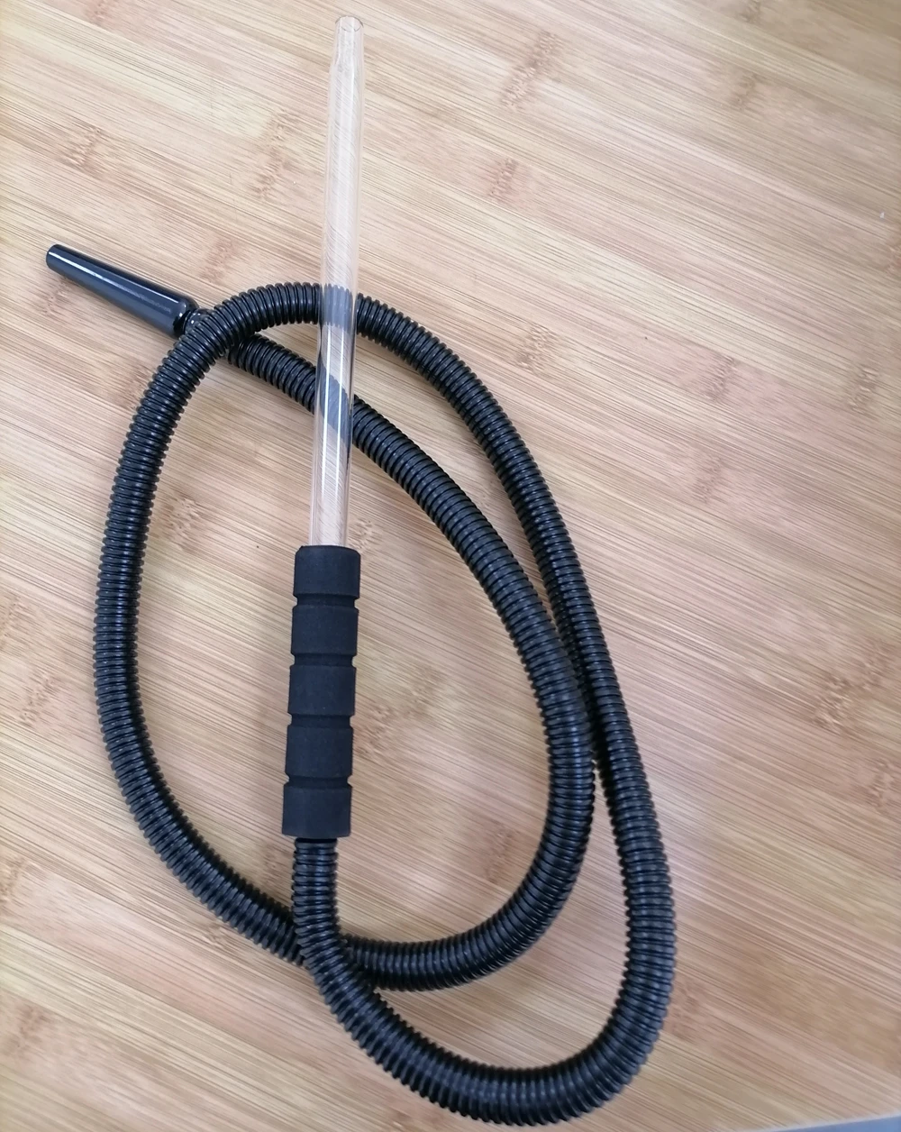 Factory Saudi Arabia Mixed Colors Foam Grip Glass Pipe Plastic Disposable Shisha Hose Hookah Hose