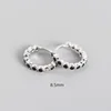8.5mm oro bianco pietra nera
