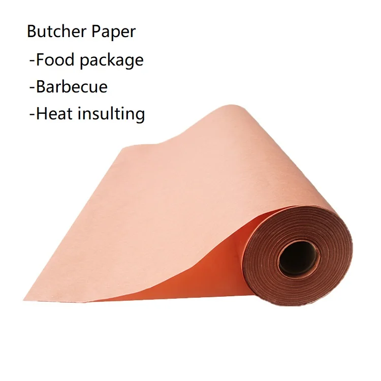 Food grade wrapping paper for Meat Hamburger oil proof butcher paper barbecue packaging paper details