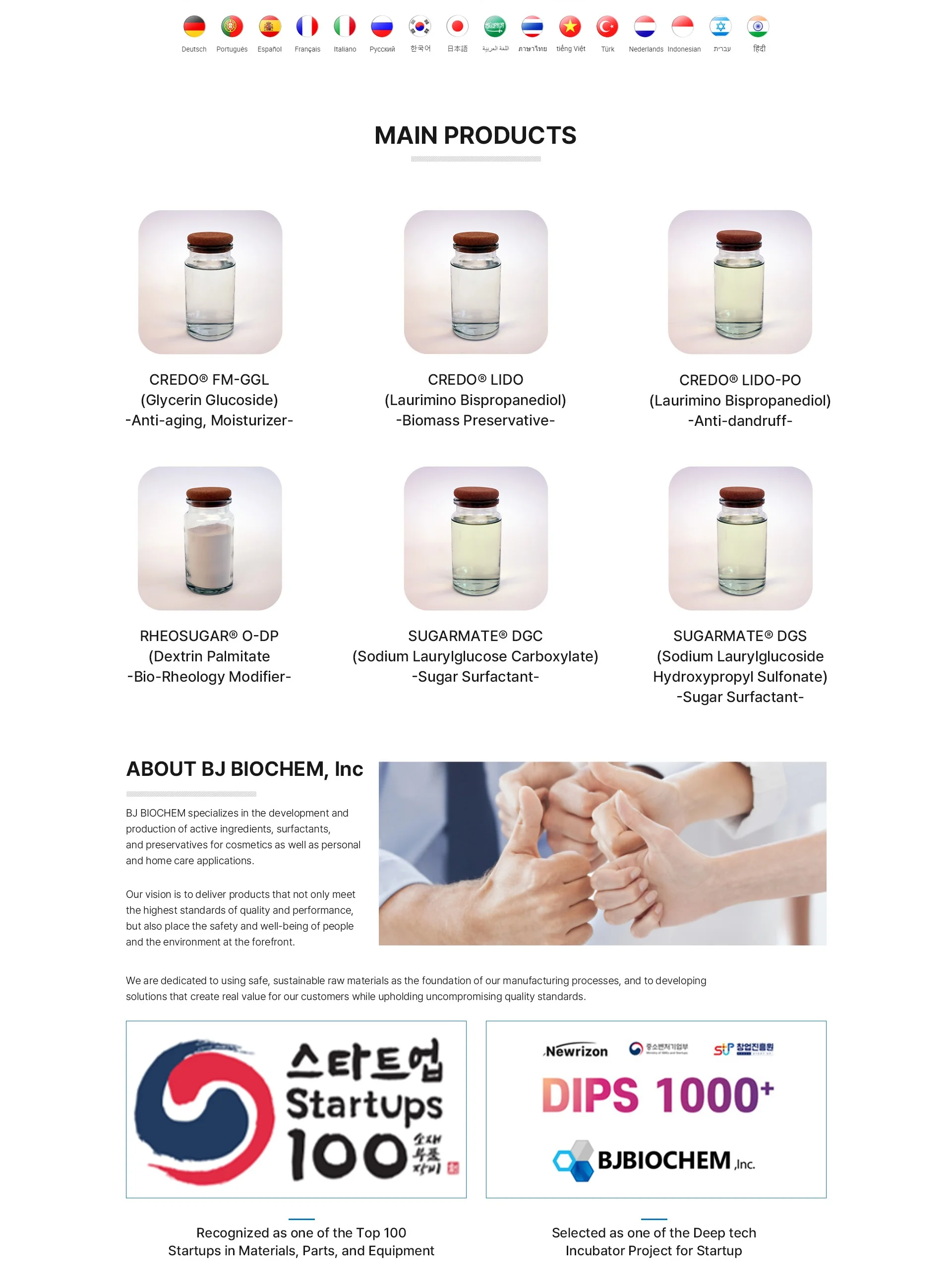 Natural Laurimino Bispropanediol Surfactant and Preservative for ...
