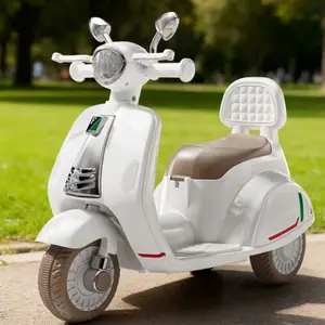 Children Electric Three-Wheel Motorcycle Ride-On Toys 6V Battery-Powered ABS Plastic for 2-4 5-7 Years