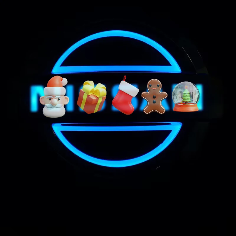 5d car logo badge led light discount