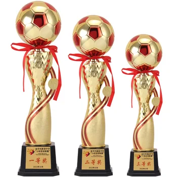 Factory-Made 3D Gold Metal Cup Award Medals Designed Football Basketball Automotive Education Plastic Iron Material Plated Gold