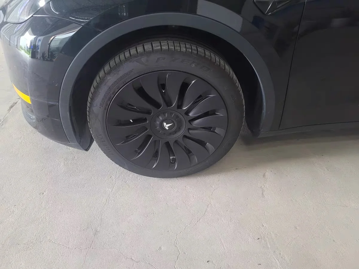 19" Tesla Wheel Cover Model Y Hubcap Waterproof Wheel Cover Sporty Rim