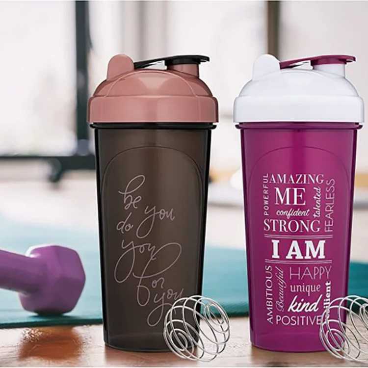 Wholesale Sport Gym Water Bottle Bpa Free Plastic Protein Powder Shaker ...