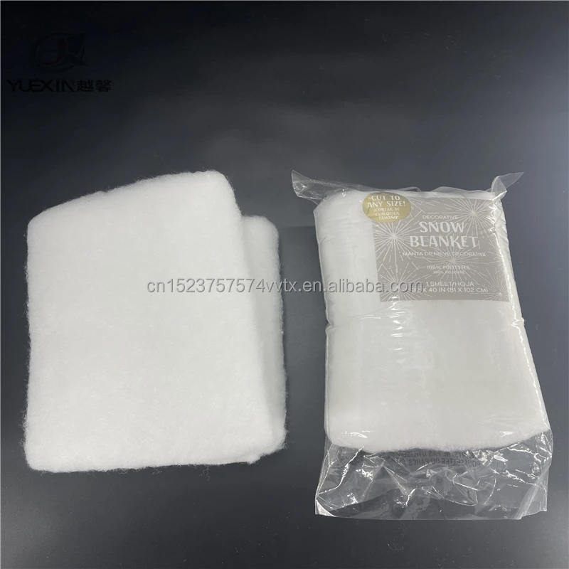 Snow Cover Blanket Roll 100 Polyester Soft Christmas Decoration