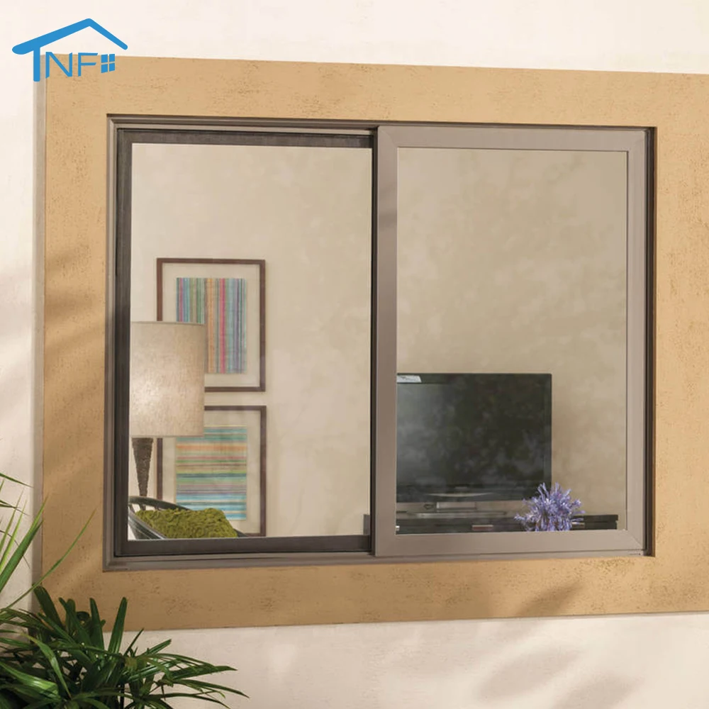 Csa Approved Windows Aluminum Horizontal Sliding Window Screen Outside