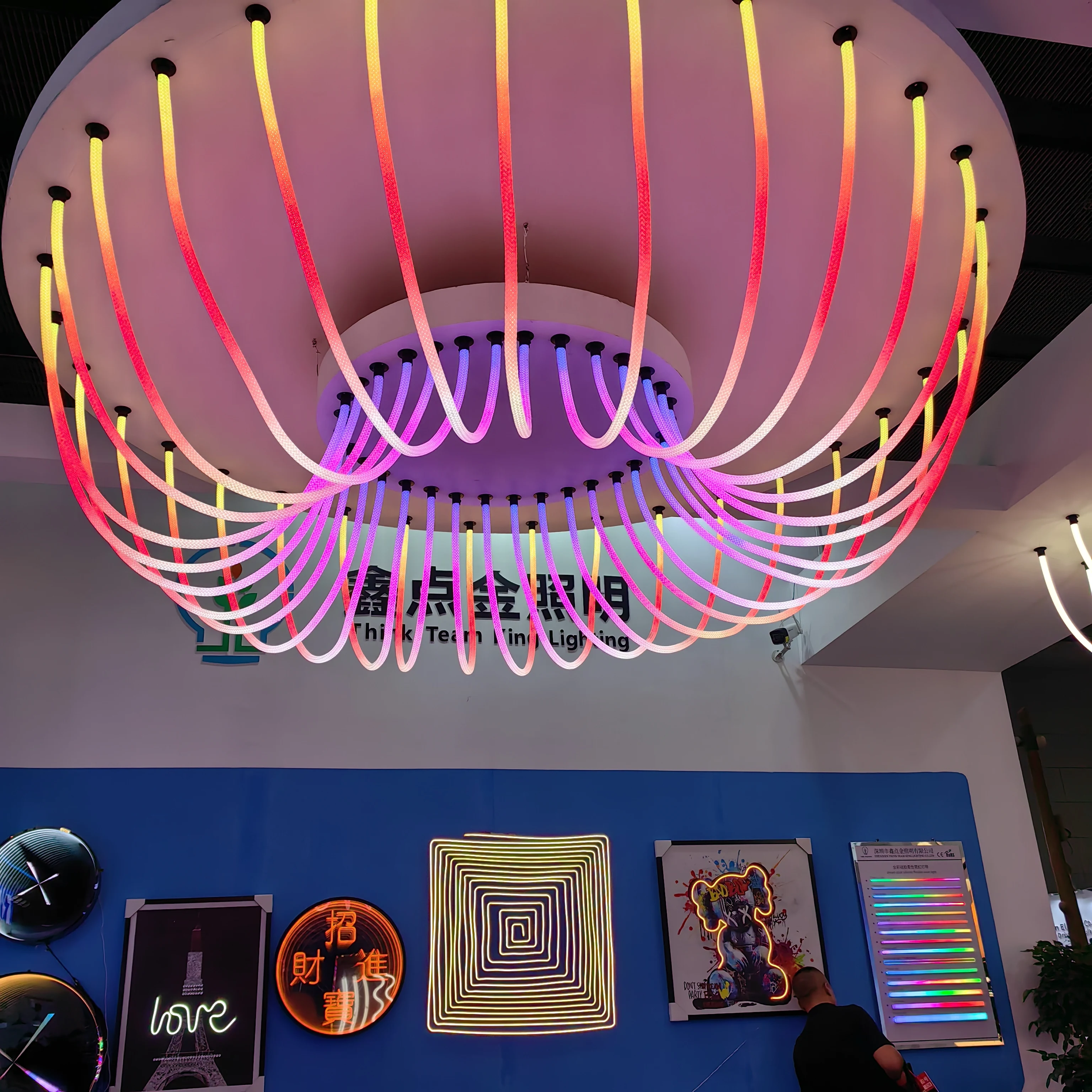 Smart WIFI Control Neon Tube Best Selling 360degree RGBIC LED Strip Light Dream Color