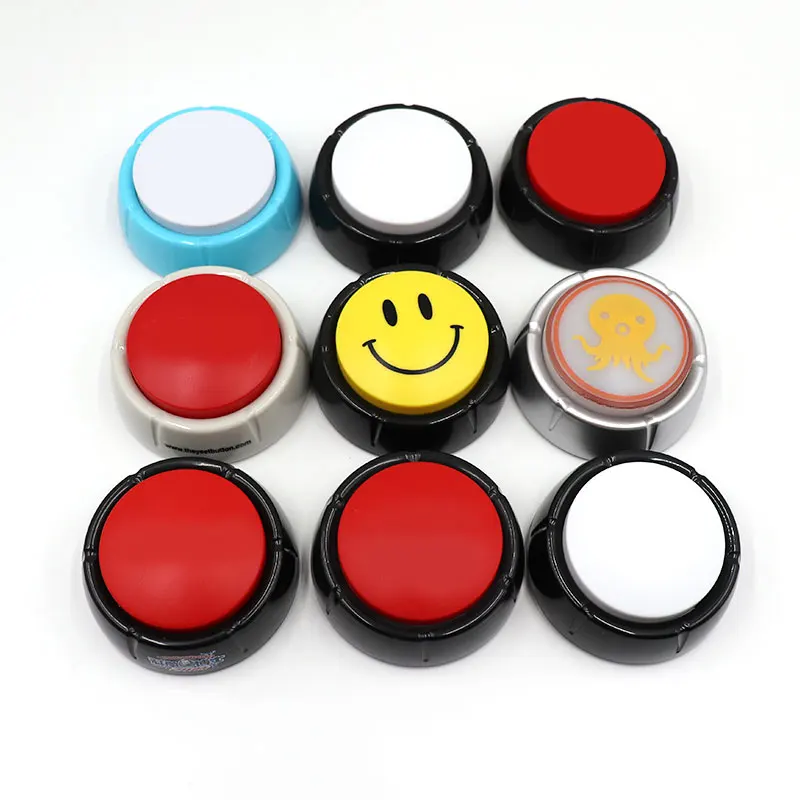 Yes No Sound Button Easy Dog Talking Button Funny Party Quiz Contest Answer Button Props Game Show Buzzers