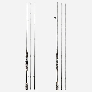 Camouflage Handle Double Tip M/MH Universal Freshwater Lake Spinning Lure Fishing Rod Carbon Fiber Stock Wholesale – Rod – view 2
