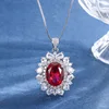 Red corundum pendant