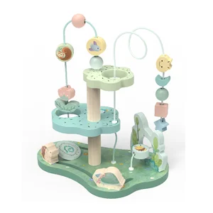 Eduland Wooden Beaded Learning Toys Manufacturer Montessori Preschool Furniture Sensory Table Cute Baby Activity Table Education