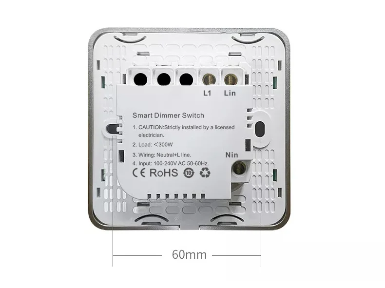 Smart Dimmer Switch Touch APP Voice Control Supports Tuya/Google/Alexa Zigbee Dimming Timer for Waterproof