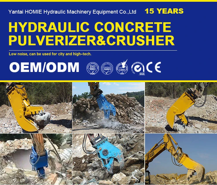 Ce Certificated Demolition Excavator Concrete Hydraulic Crusher ...