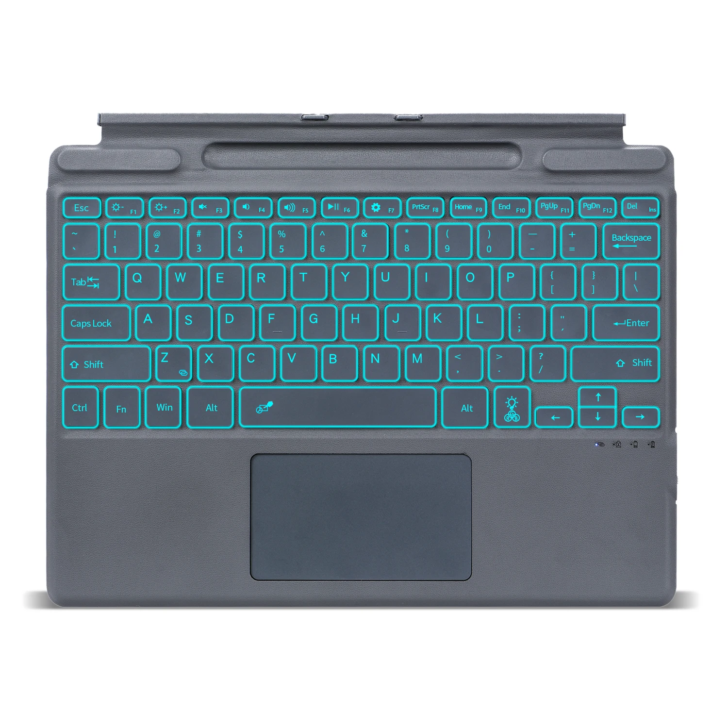 Surface Pro 9 Wireless Keyboard with Touchpad Backlit Rechargeable and Detachable Keyboard for Microsoft Surface Pro X Pro 8 BT