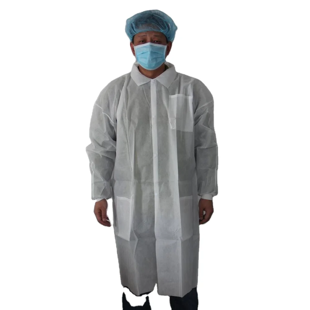 Disposable Non Woven Lab Coat pp