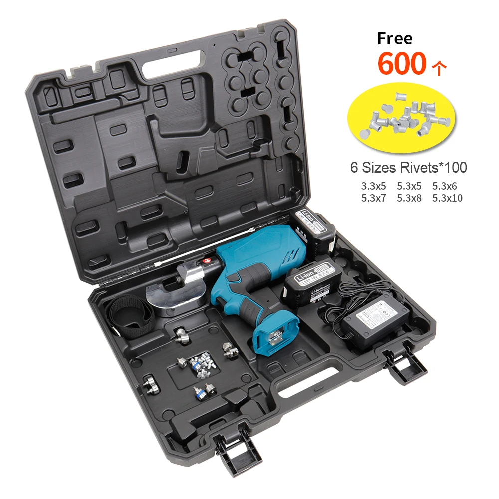 Aluminum Body Riveting Machine Rivet Gun Pressure Adjustable SPR Self ...