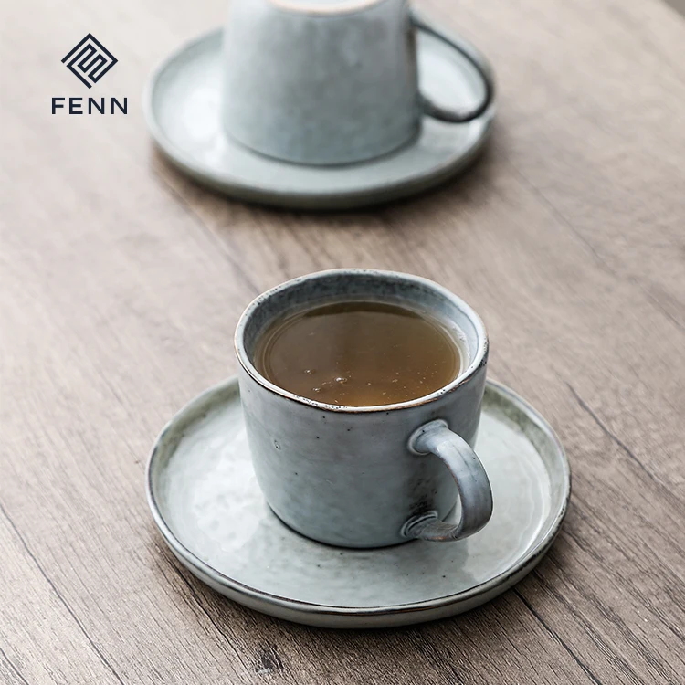 product fenn popular drinkware vintage style ceramic espresso royal porcelain coffee cup and saucer with handle gift set975-59