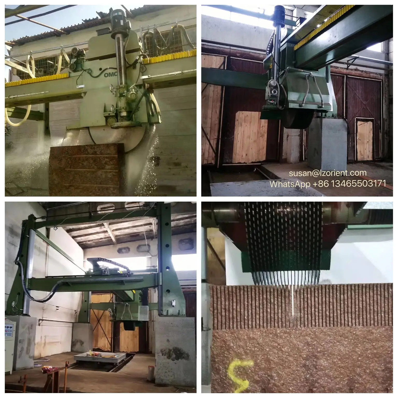 DPJ20 Multiblade Granite Block Cutter Stone Cutting Machinery Vertical and Horizontal