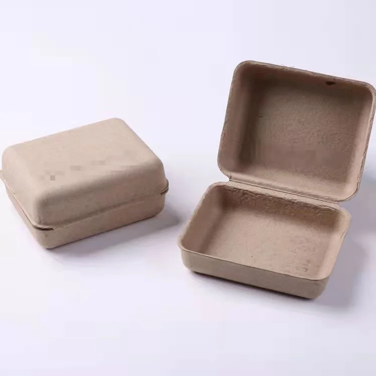 Sustainable Biodegradable Molded Pulp Packaging Box, Clamshell Box Custom Hardware Pulp Moulding Accept