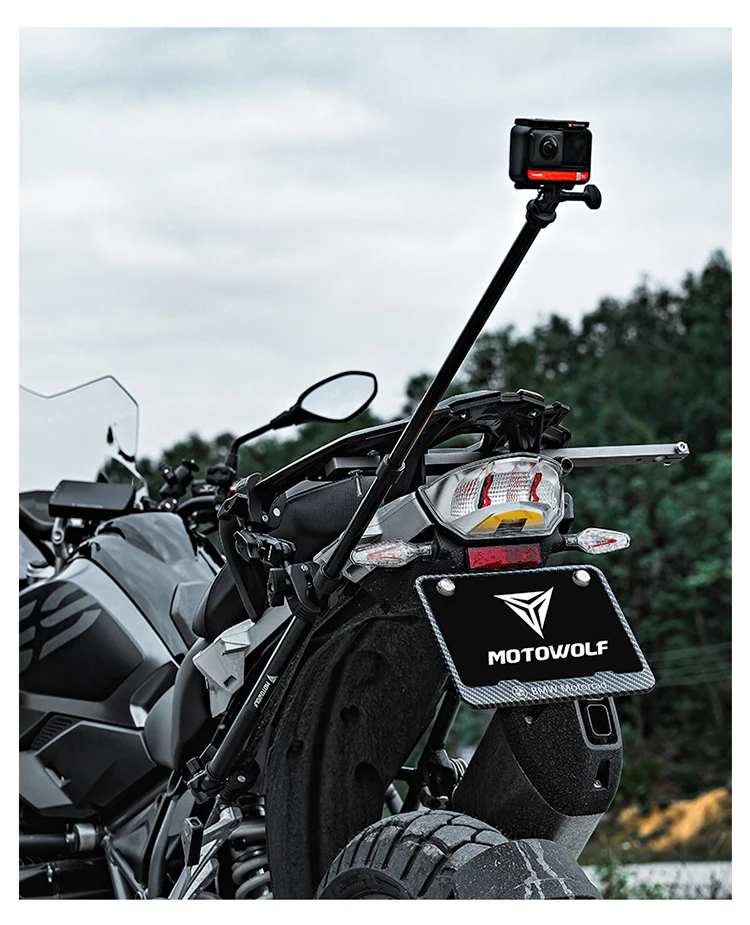 MOTOWOLF Motorcycle Multifunctional Adjustable Aluminum Alloy Camera Holder for Motorcycle