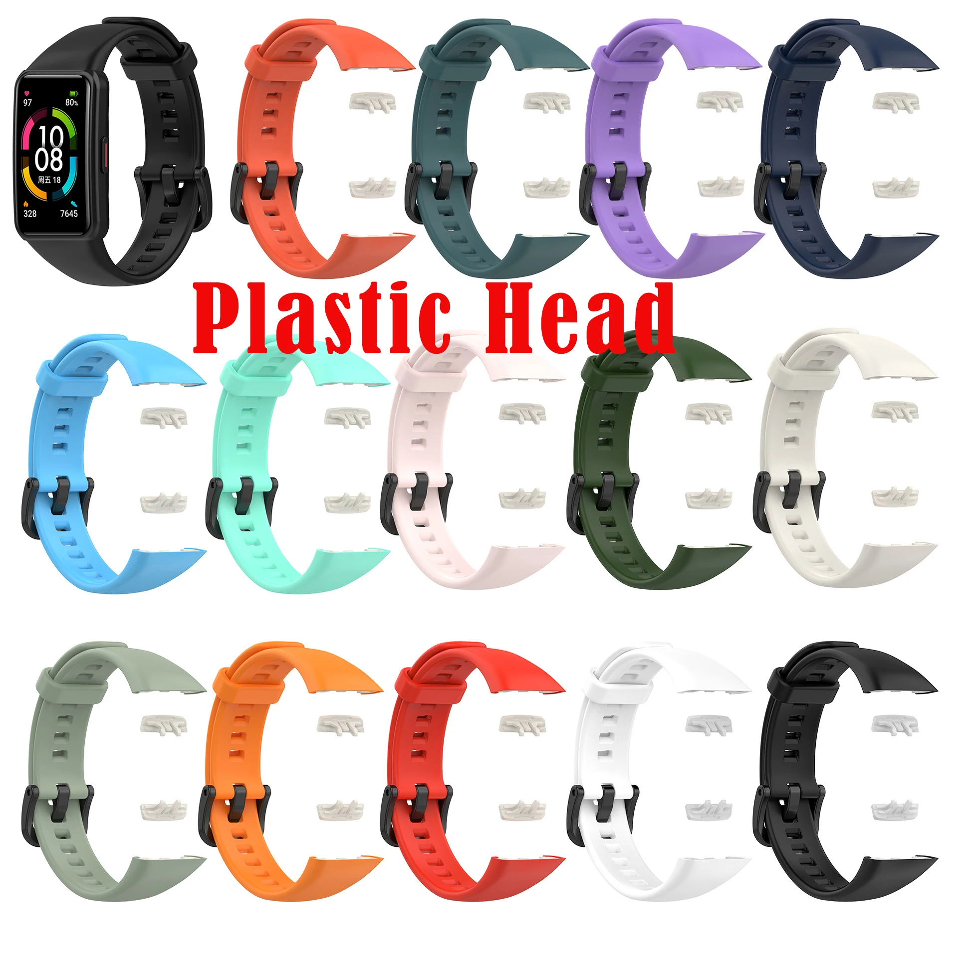 Orologio Da Polso Cinturino Per Huawei Smart Modelli Silicone Fitness - Foto 6